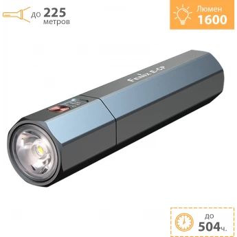 Фонарь FENIX E-CP с функцией повербанка голубой, E-CPBL Фонарь FENIX E-CP с функцией повербанка голубой, E-CPBL