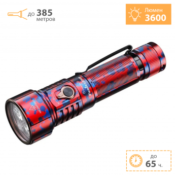 Фонарь FENIX LD36R красный камуфляж + Подарок