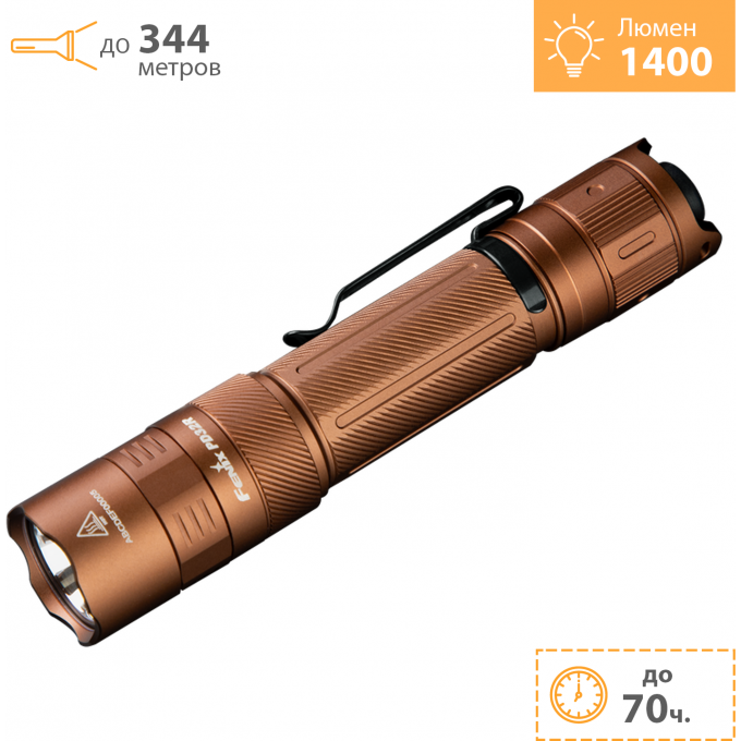 Фонарь FENIX PD32R коричневый + Подарок PD32Rbr
