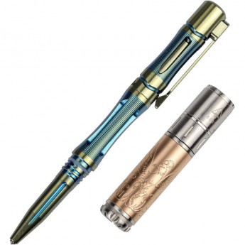 Набор FENIX ручка T5Ti + фонарь F15 синий T5TIF15BL