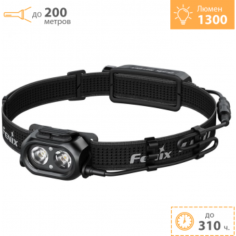 Налобный фонарь FENIX HP12R-T черный + Подарок Налобный фонарь FENIX HP12R-T черный + Подарок