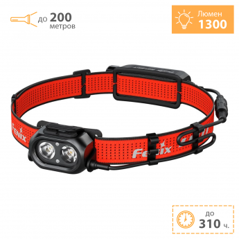 Налобный фонарь FENIX HP12R-T красный + Подарок