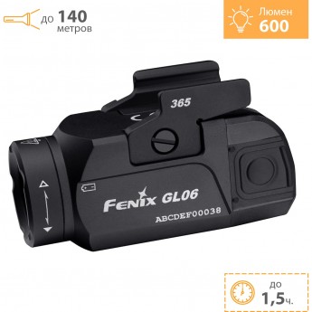 Пистолетный фонарь FENIX GL06-365 Sig-Sauer P365 Cree 600 Lumen